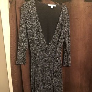 Black and Silver Michael Kors dress